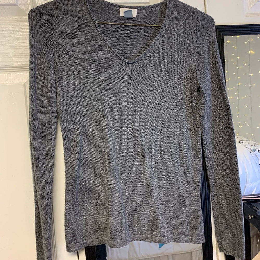 Gray sweater